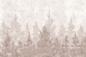 GIN2201SI  - Beige | Carta da parati alberi 